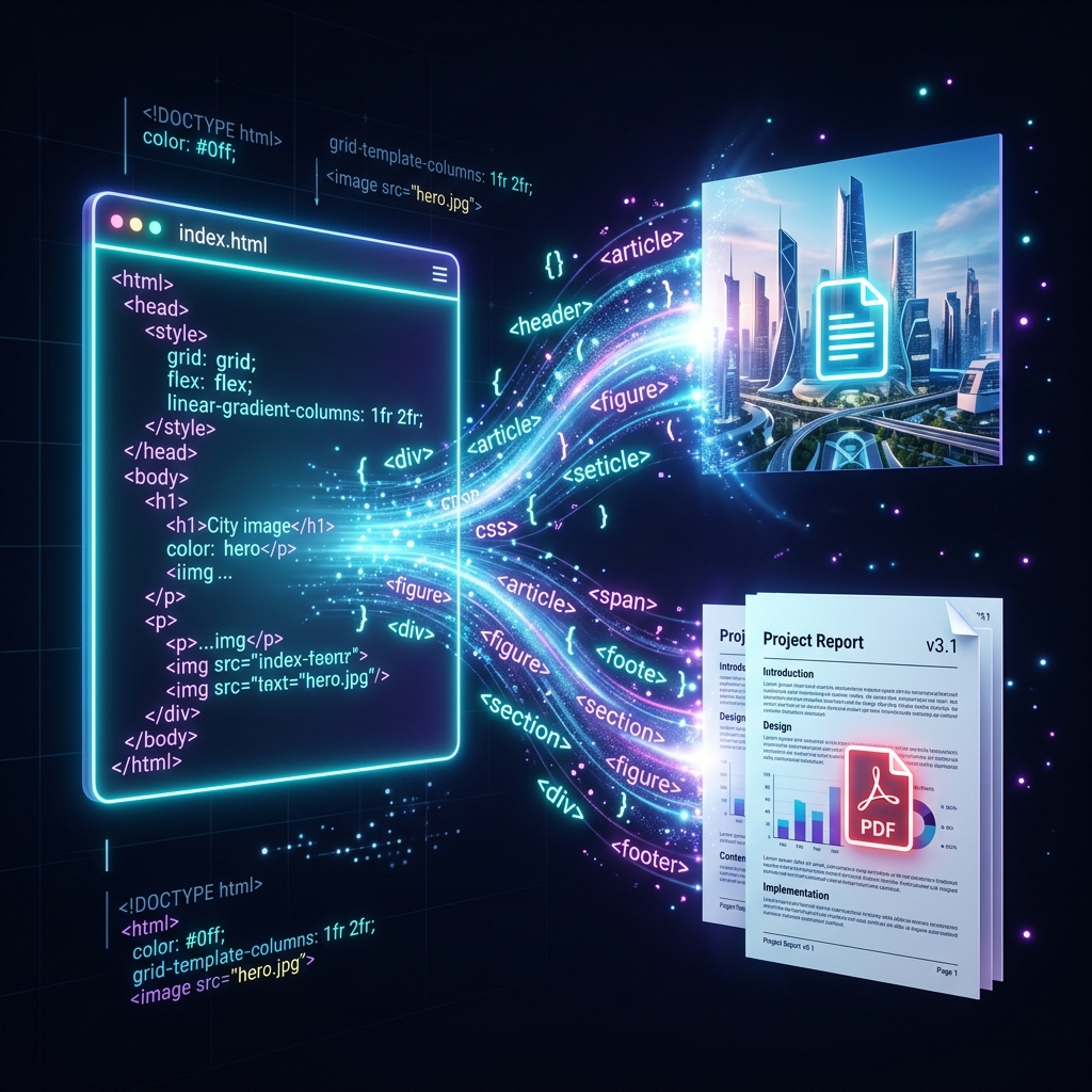 HTML To Image and PDF